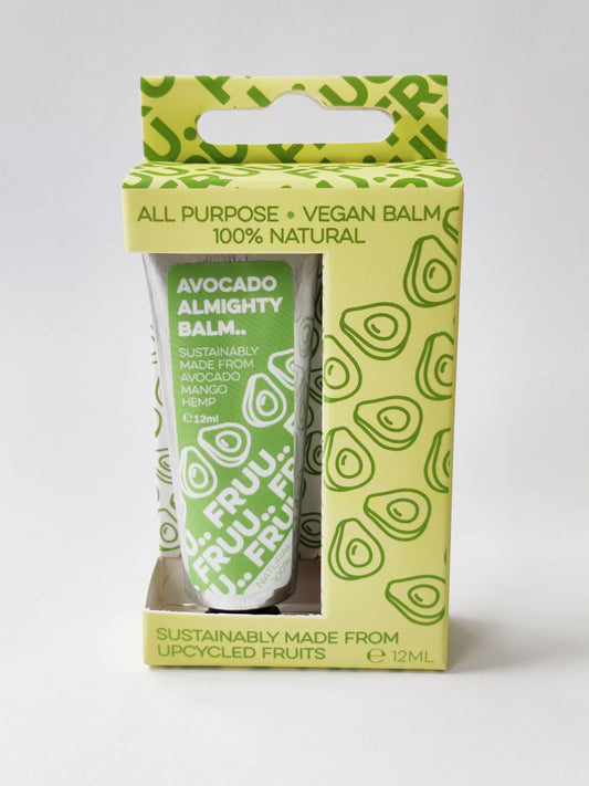 Avocado almighty balm made by fruu in London, natural ingredients