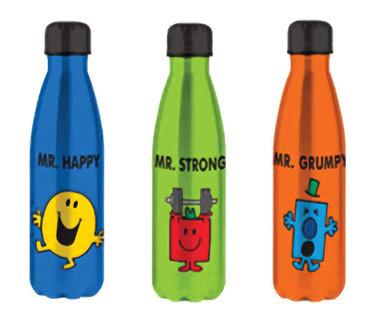 Drink Bottle Metal Mr Men Set of 3
