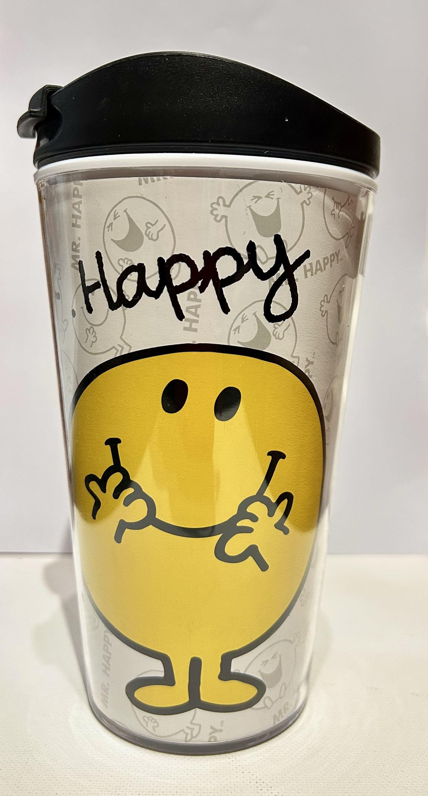 Mr Men travel Coffee Mug, Mr Happy