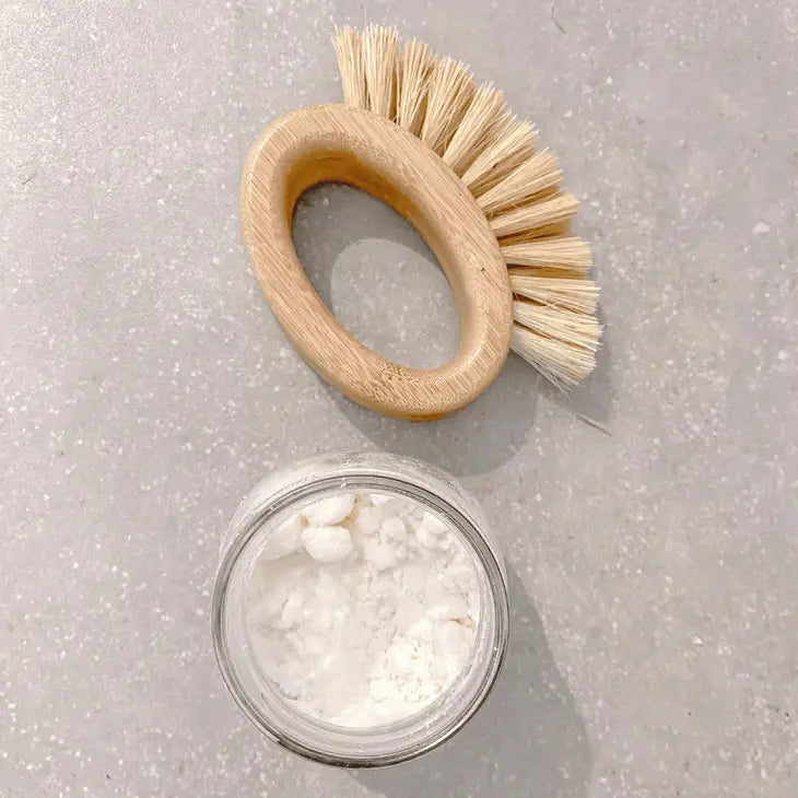 wooden handle kitchen brush