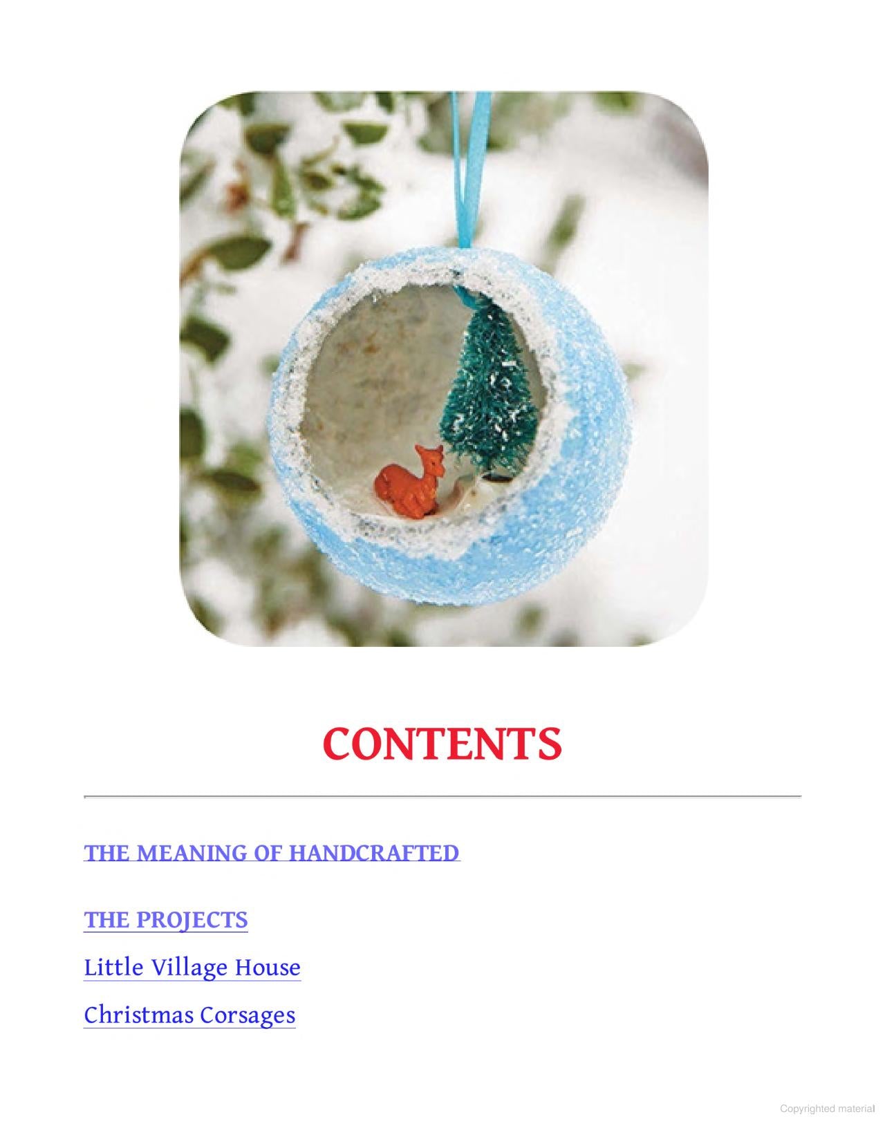 Handcrafted Christmas Ornaments, Decorations, and Cookie Recipes to Make at Home By Susan Waggoner