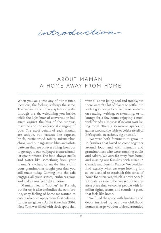 Maman The Cookbook By Elisa Marshall & Benjamin Sormonte