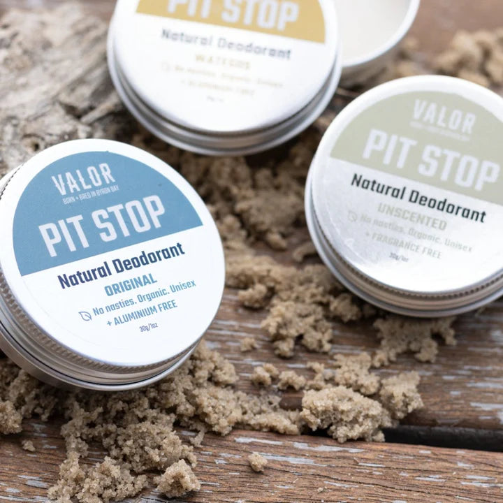 Pit Stop Deodorant Travel Trio Valor Organics