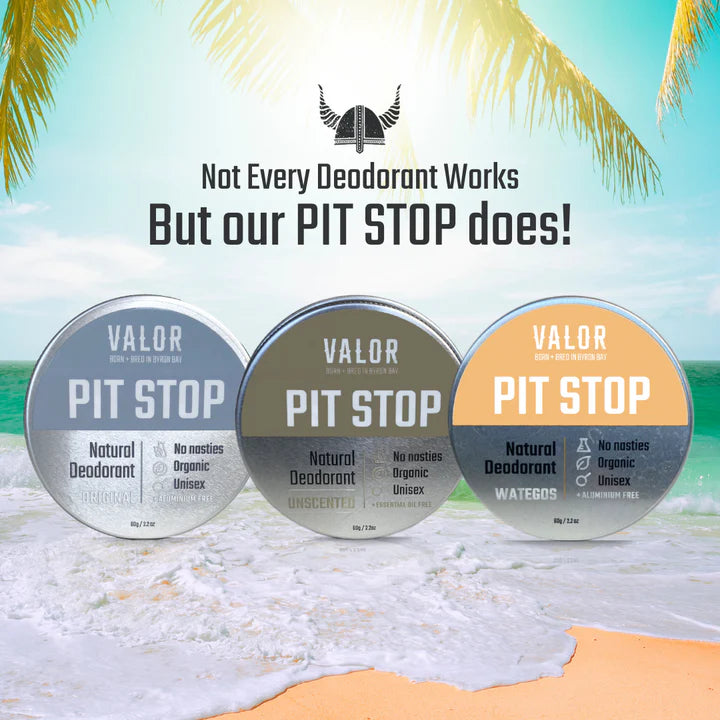 Pit Stop Deodorant Travel Trio Valor Organics