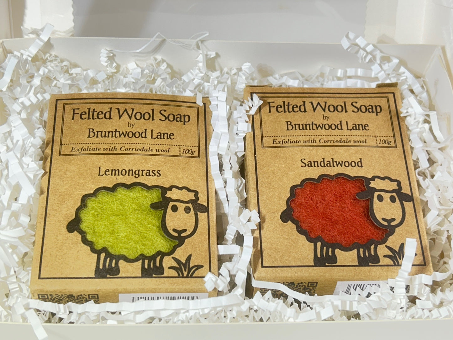 Felted Wool Soap Bar Workers 2 Pack Gift Set