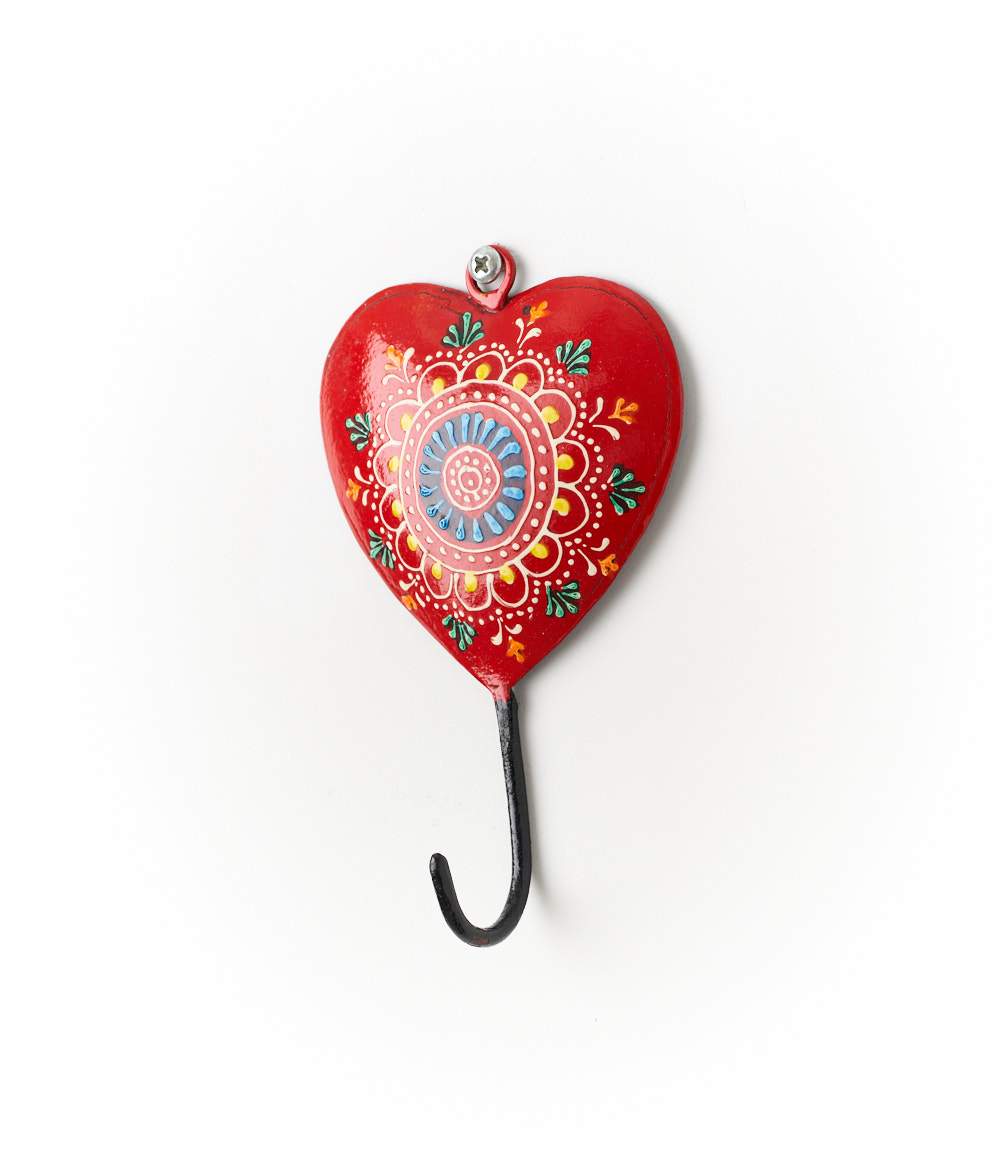 Wall Hook Metal Heart