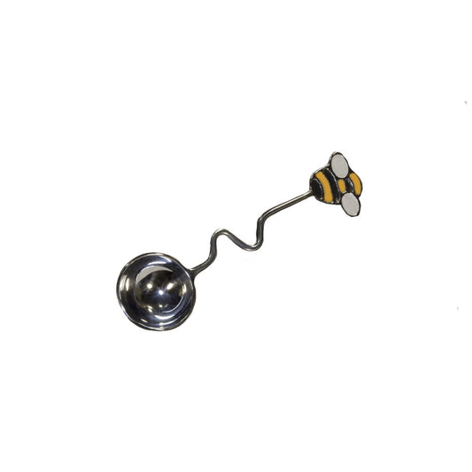 honey bee spoon, stainless steel, handcrafted in india