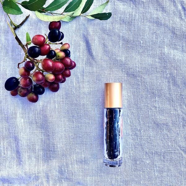 essential oil crystal roller