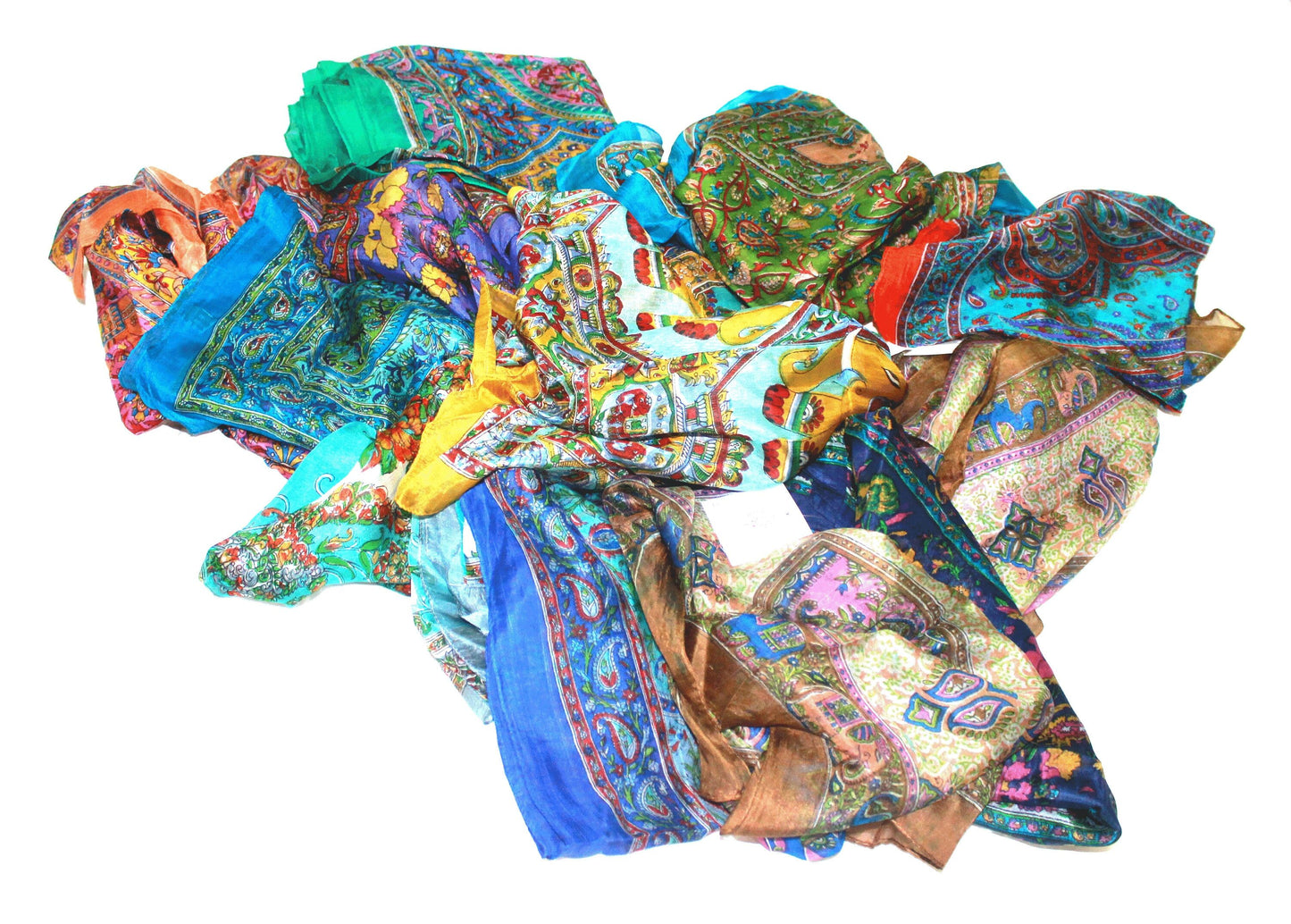 silk scarf, made in india