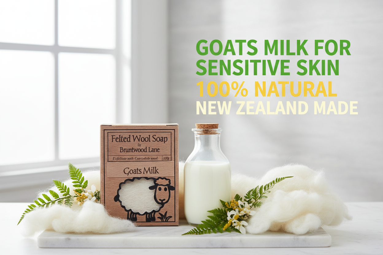 Felted Wool Soap, Goats Milk, For Sensitive Skin Types, Nourishing