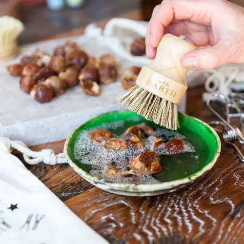 Scrub brush kitchen natural fibre