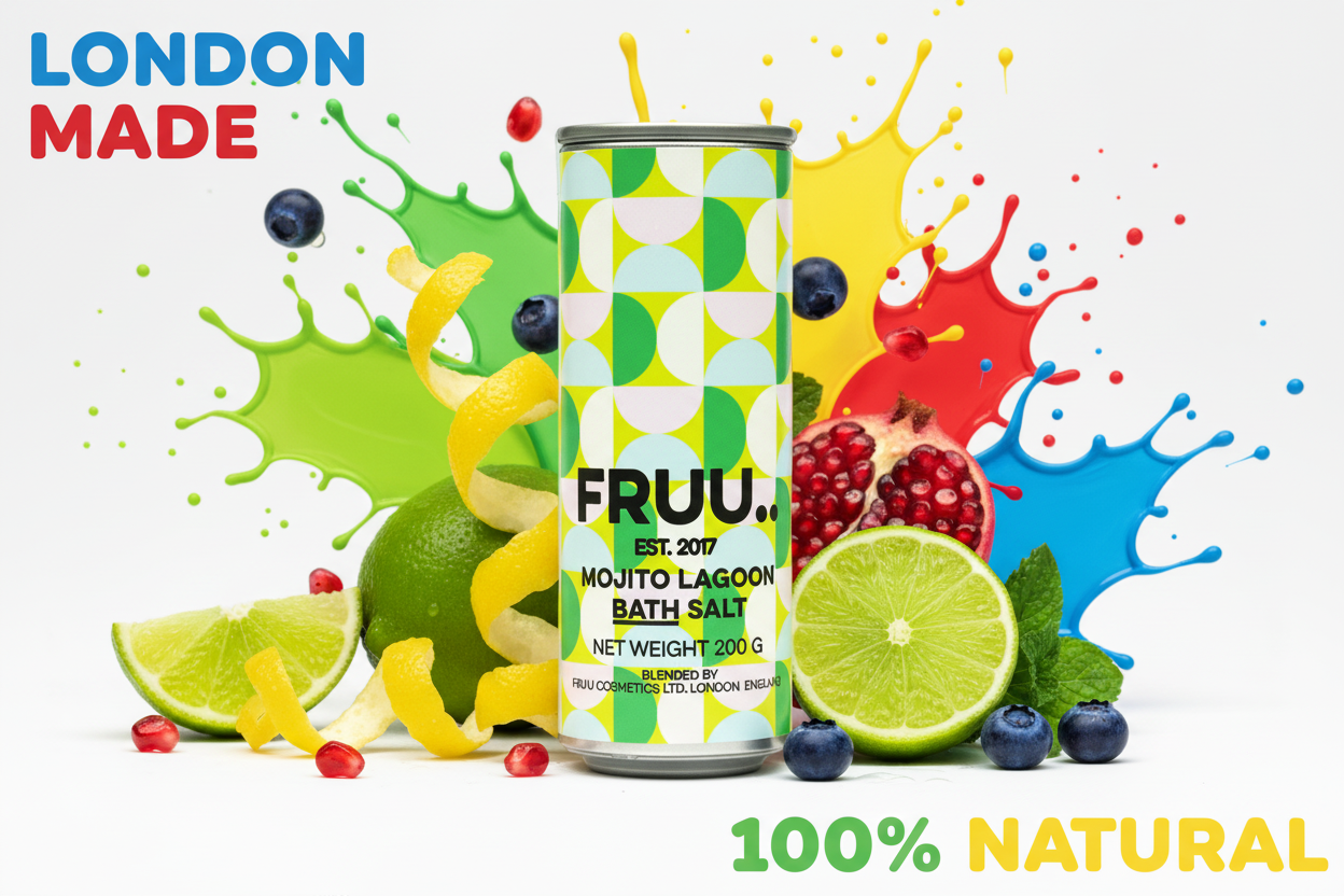 Mojito Lagoon Bath Salts Fruu bath salt, Natural ingredients, London made