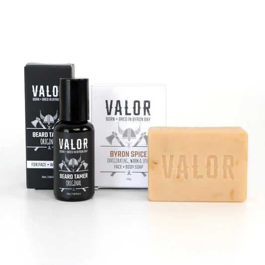 Tame Duo  Beard Tamer Byron Bay Spice Valor Organics