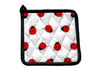 OVEN GLOVE AND POT HOLDER SET COTTON LADY BUG