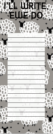 PAPER JOTTER NOTE PADS SHEEP