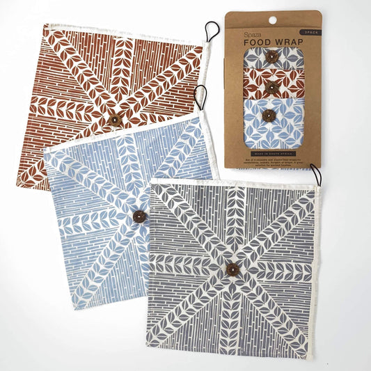 food wraps cotton set of 3 reusable fair trade made in south africa 