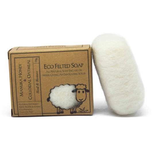 Eco Felted Wool Soap 70g