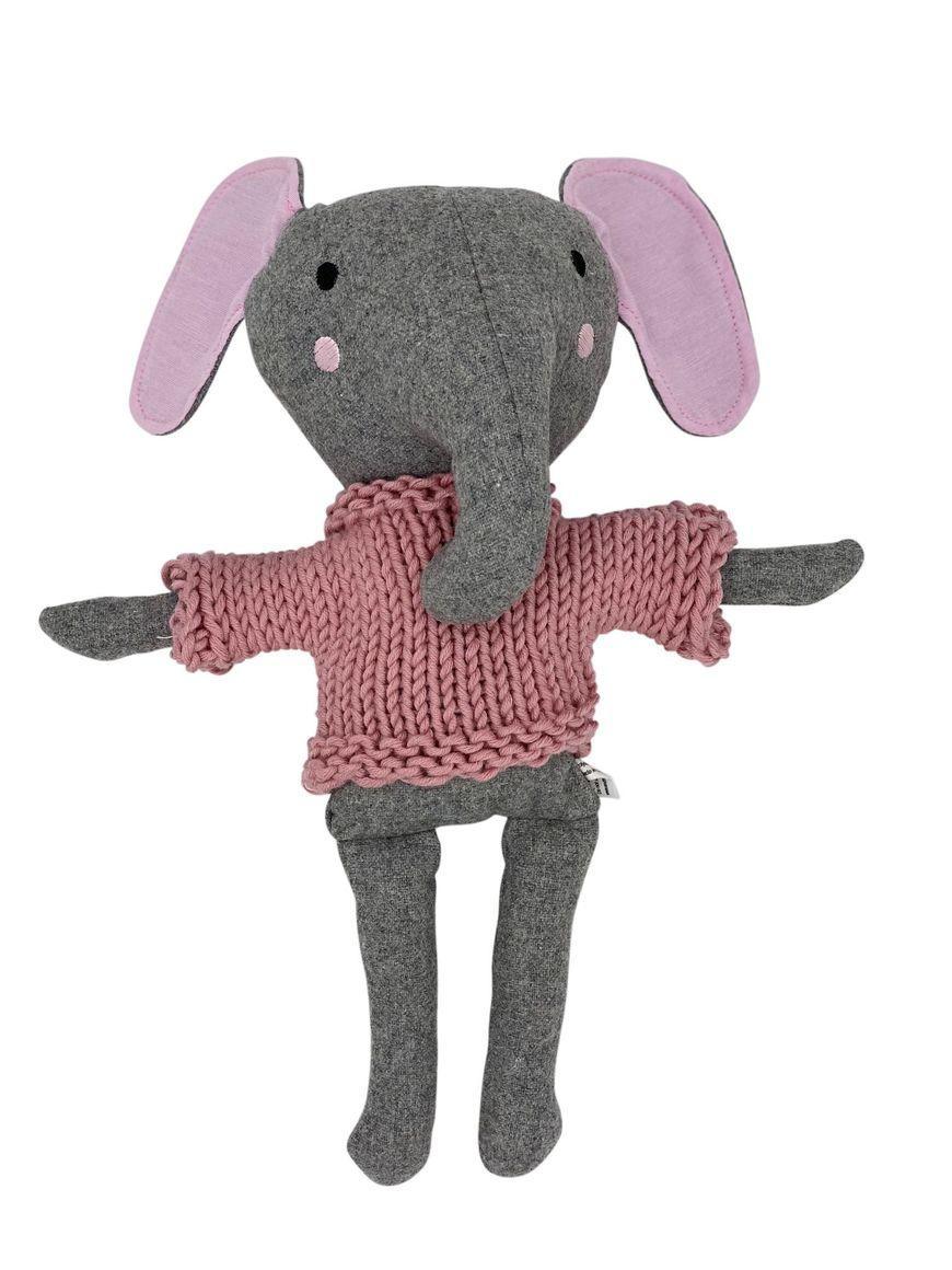 edwina the elephant, wool kids soft toy