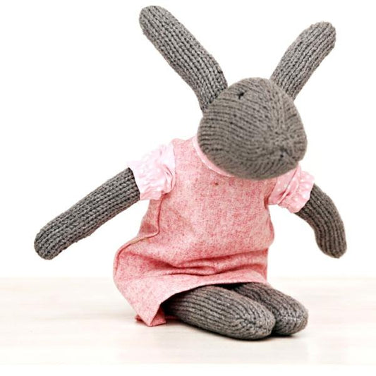 Matilda the rabbit, hand knitted soft kids toy
