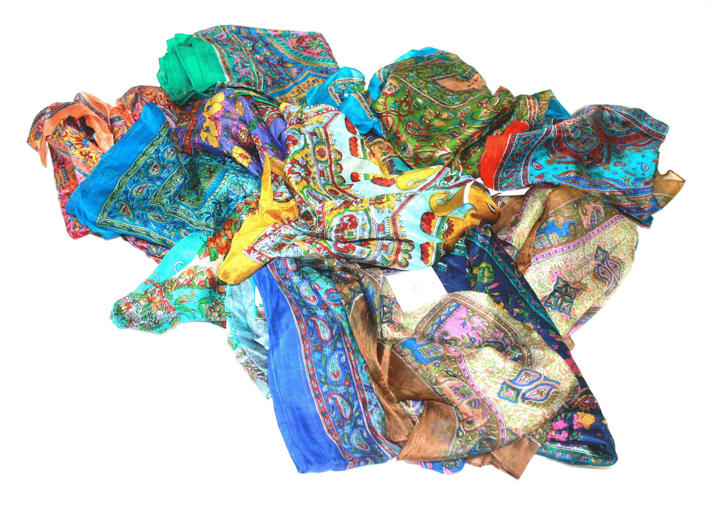 silk scarf, made in india 